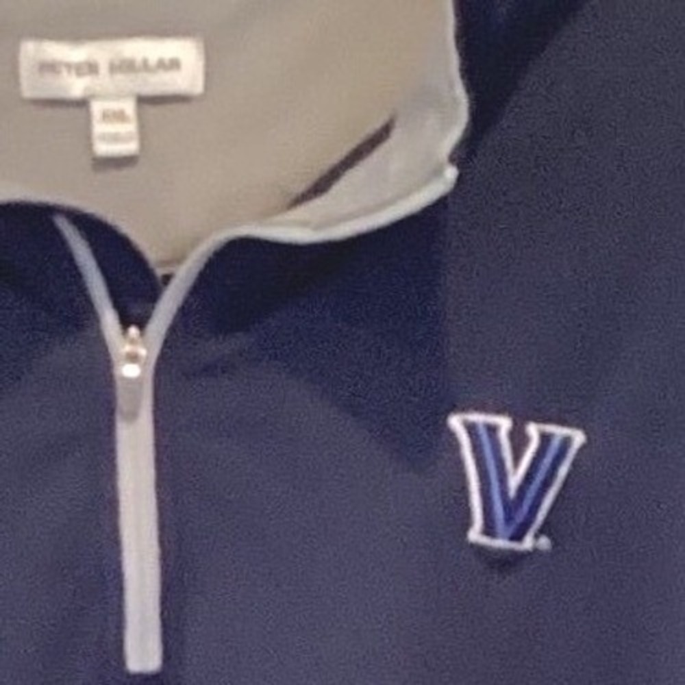 Peter Millar Villanova Wildcats Navy Blue 1/4 Zip Pullover Performance - XXL